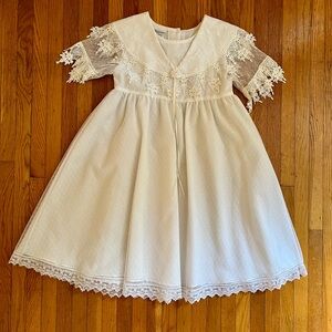 Girls White Special Occasion Dress Size 6